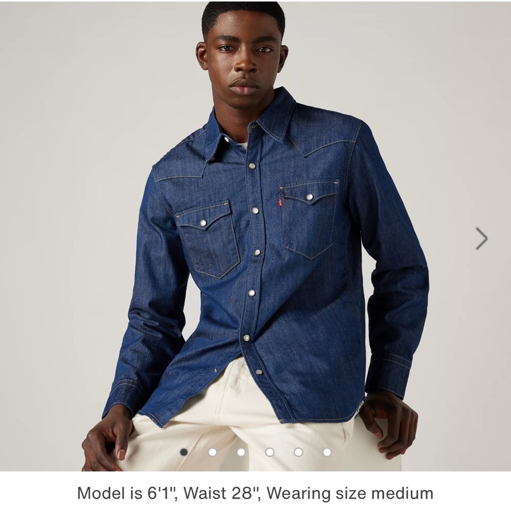 👕 Levi’s Barstow Western Denim Shirt